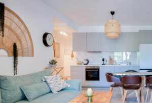 Nowoczesny salon z kuchnią – Apartament nr 2